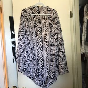 Black and white cardigan